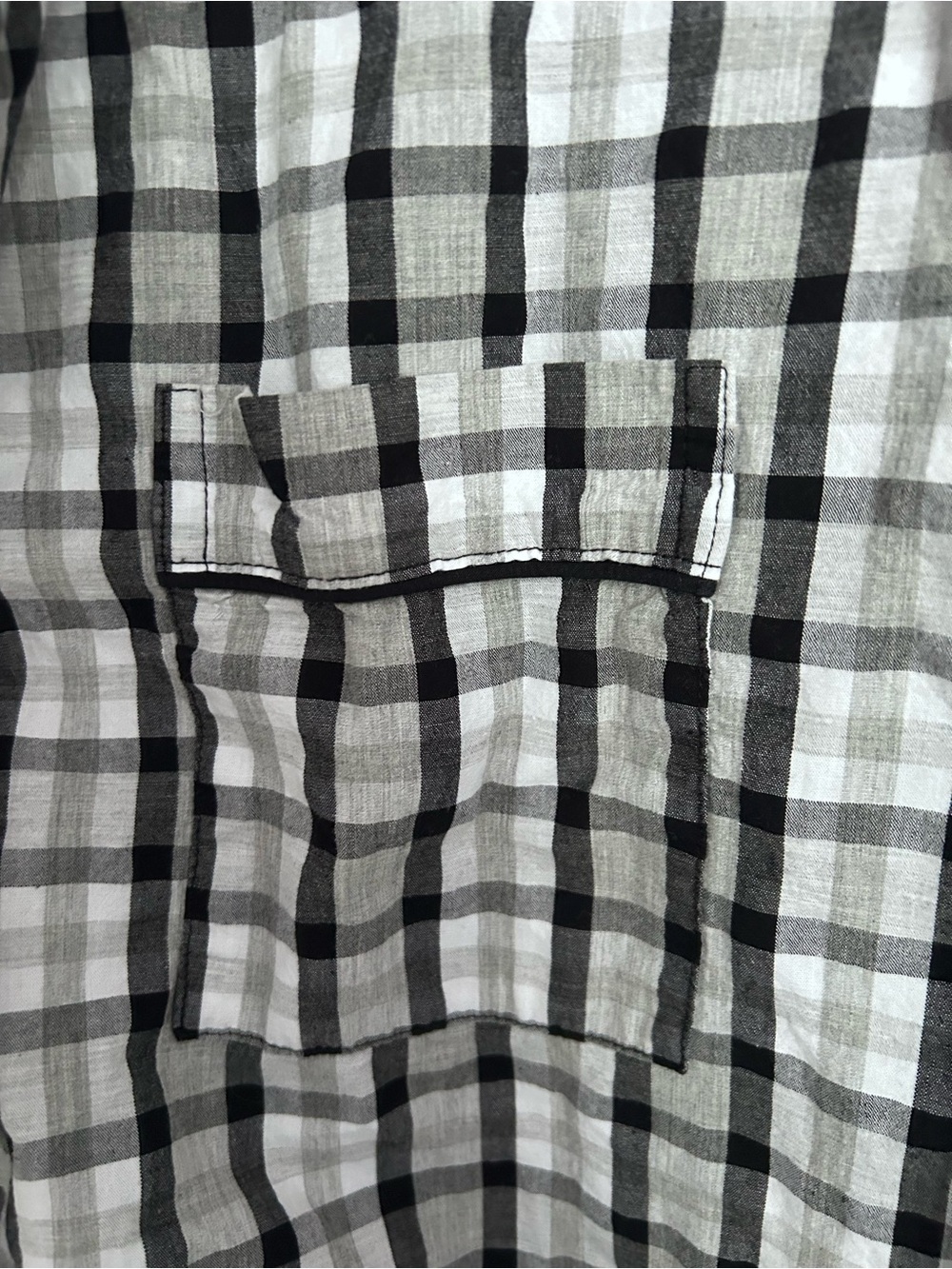 gray plaid button up - Picture 4 of 4